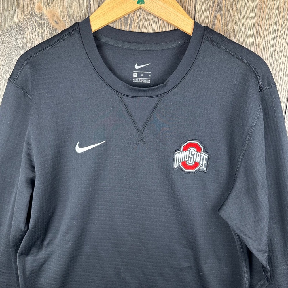 Nike Ohio State Buckeyes Black Long Sleeve Training Sweatshirt Mens Medium